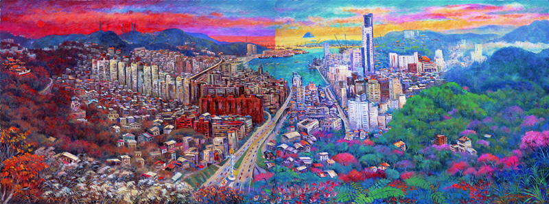 油畫-基隆春秋(基隆市)